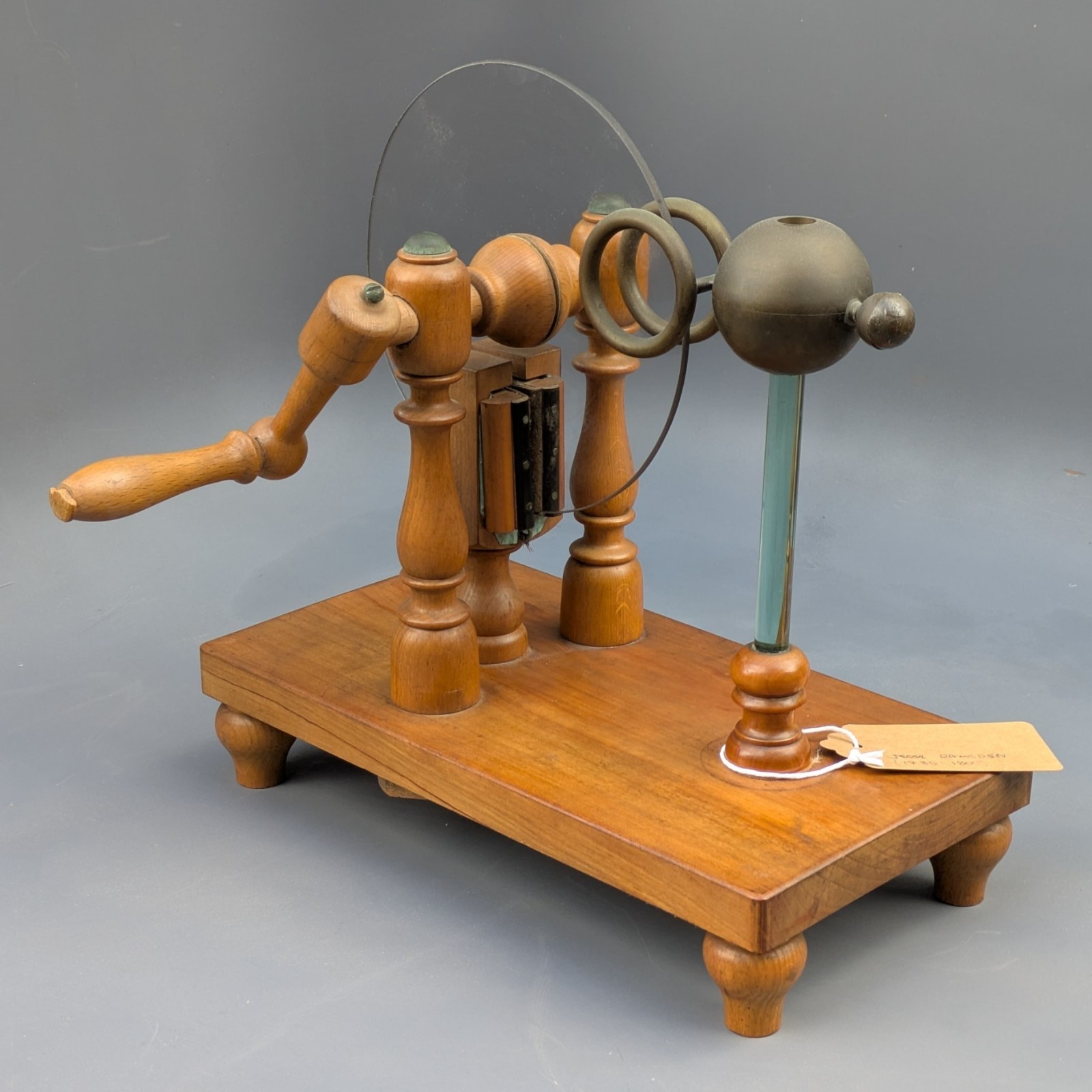 Antique Physics Late-1700s Ramsden Electrostatic Generator Replica Science Early
