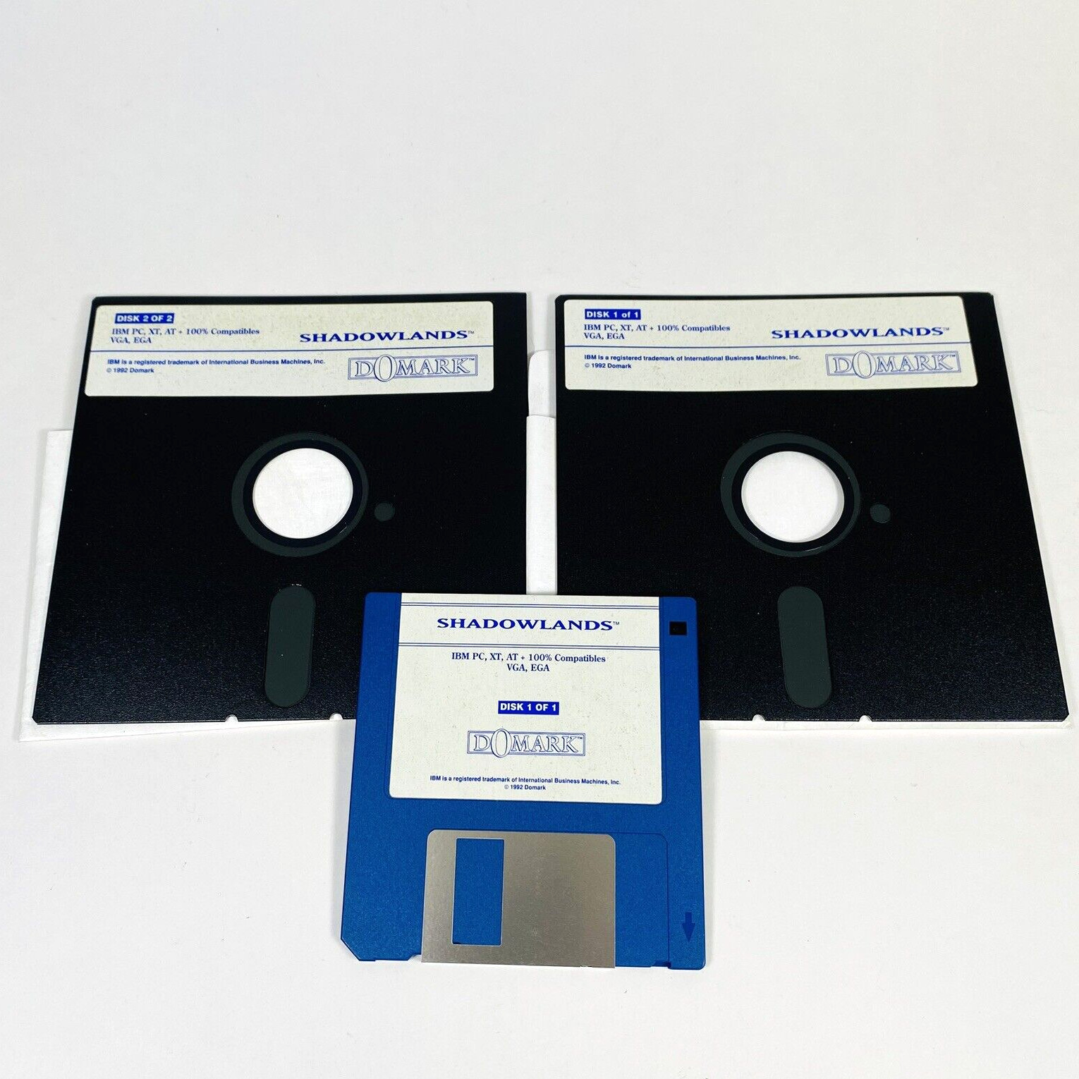Shadowlands IBM PC DOS Game 3.5 & 5.25 Floppy Domark Accolade XT/AT 1992 Vintage