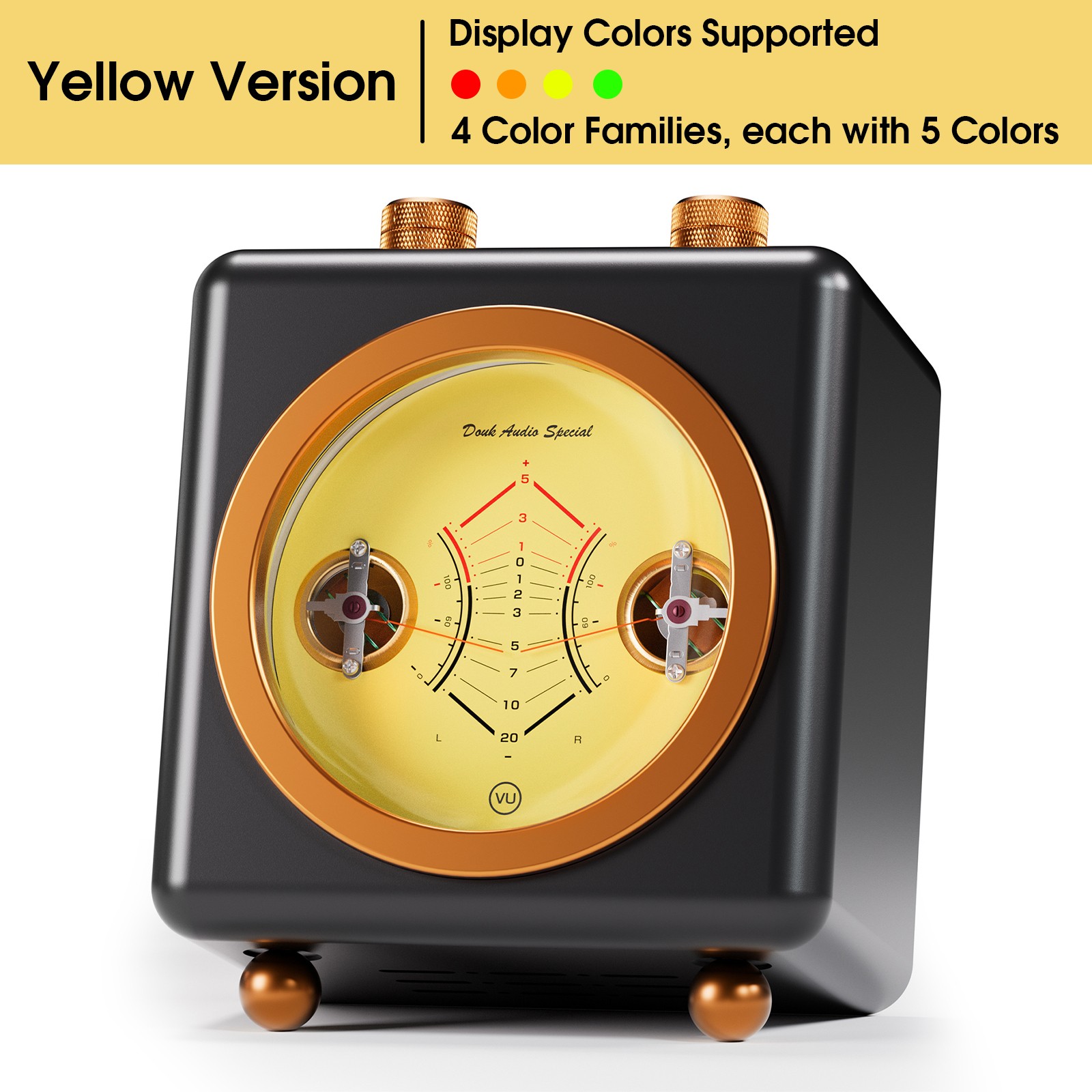 Stereo Analog VU Meter Music Spectrum Vintage Desk Decor for Home/Office Gift