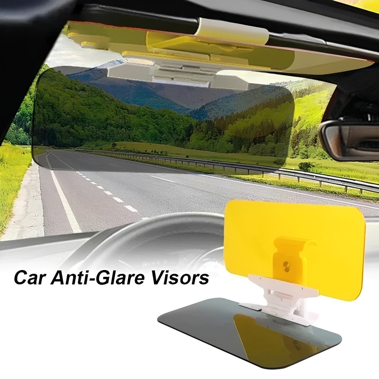 Day and Night Anti-Glare Polarized Car Sun Visor Extender Universal for Car SUV