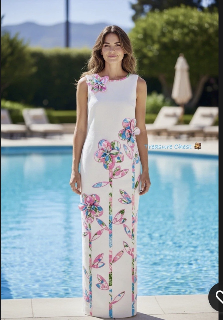 Lilly Pulitzer NWT Marleigh Maxi Shift Resort White $348 Size 4