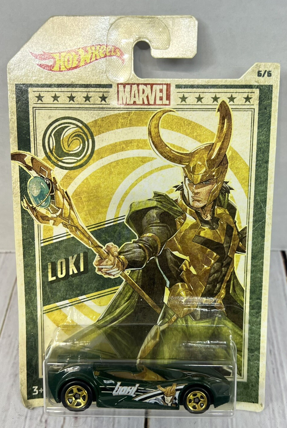 Marvel Hot Wheels Loki Scoopa Di Fuego 3/6 2018 Diecast Car Toy