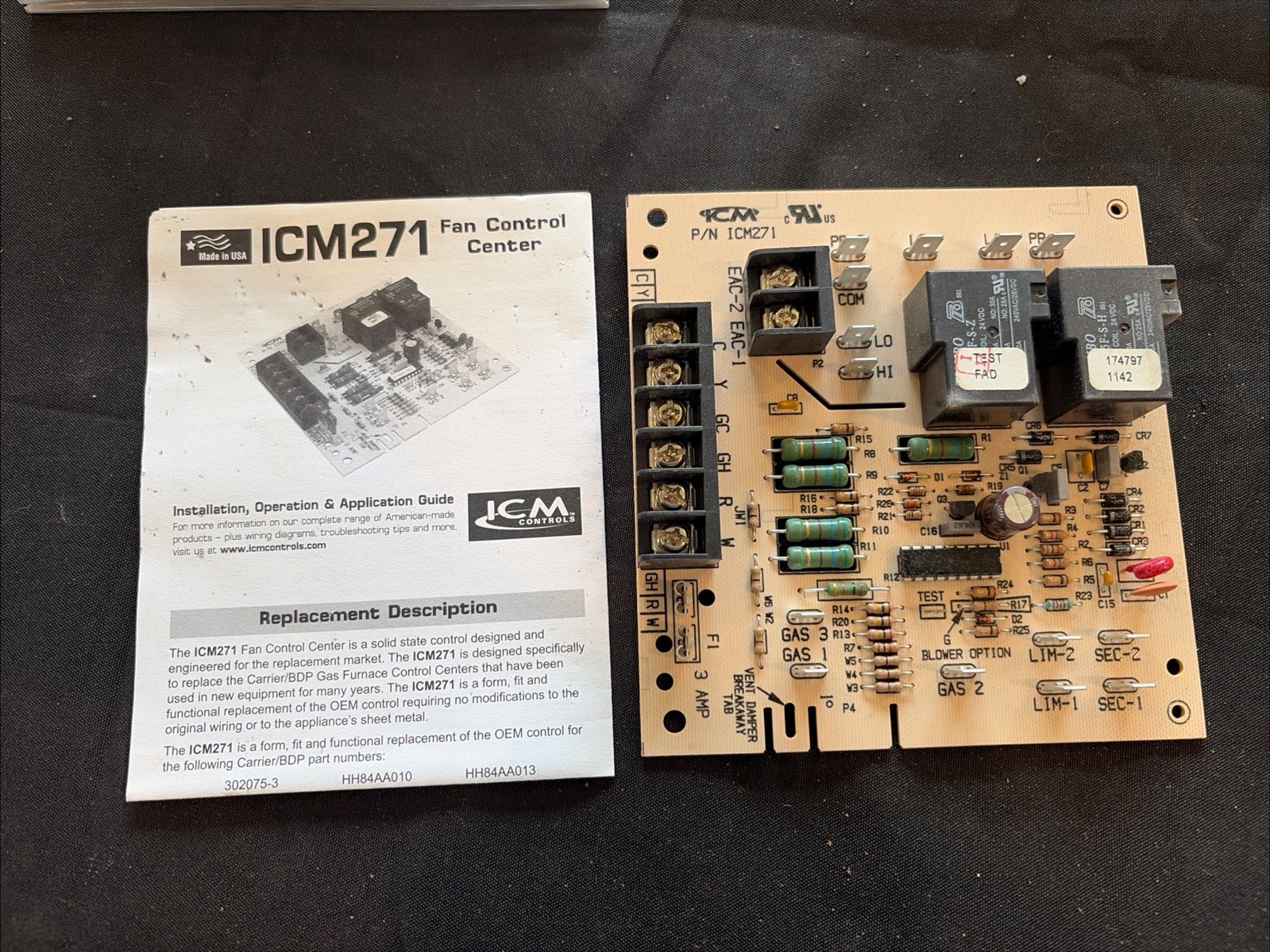 ICM ICM271 Furnace Control Board