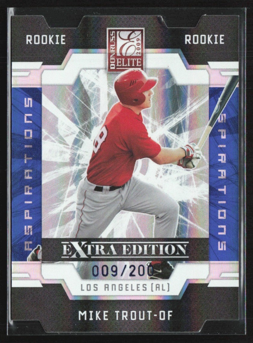 Mike Trout 2009 Donruss Elite Extra Edition Aspirations Die Cut /200 #57 Los Mike Trout 2009 Donruss Elite Extra Edition Aspirations Die Cut /200 #57 Los
