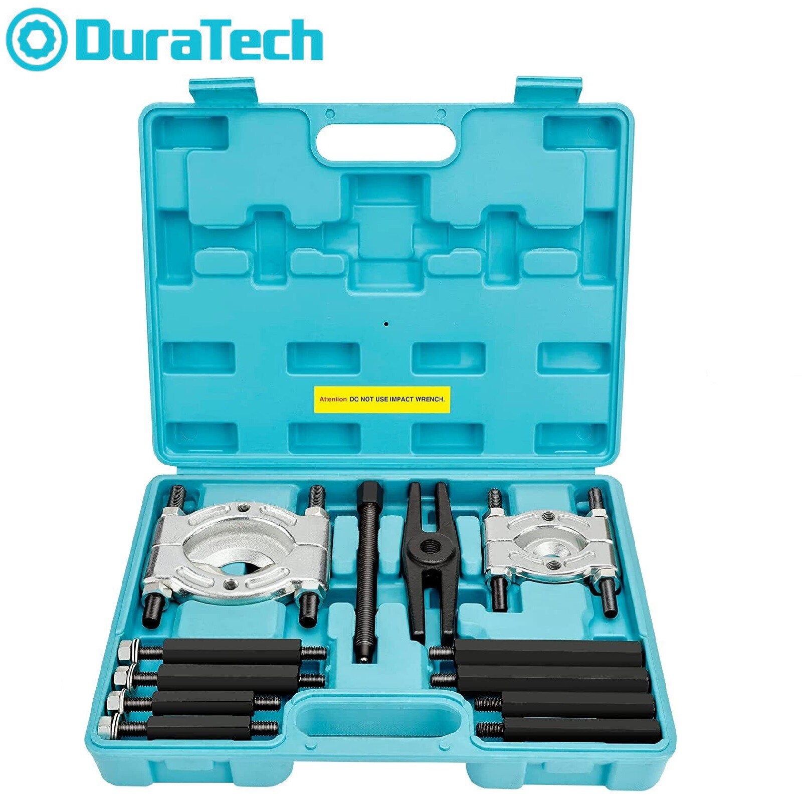 DURATECH 12PCS Bearing Separator Puller Set 5-ton Flywheel Separator Tool Kits