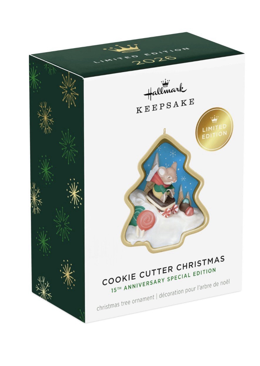 Hallmark Keepsake 15th Anniversary Cookie Cutter Ornament 2026 Limited Special Hallmark Keepsake 15th Anniversary Cookie Cutter Ornament 2026 Limited Special
