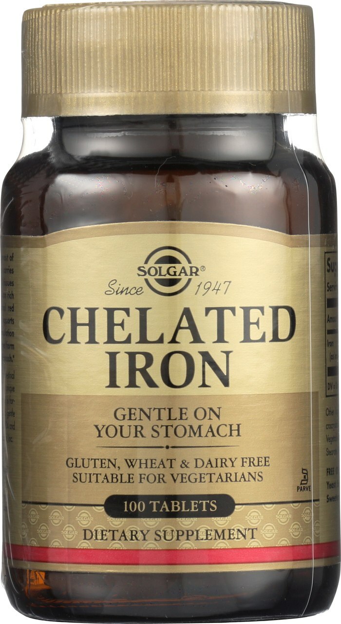 Solgar Chelated Iron 100 Tablets** Solgar Chelated Iron 100 Tablets**
