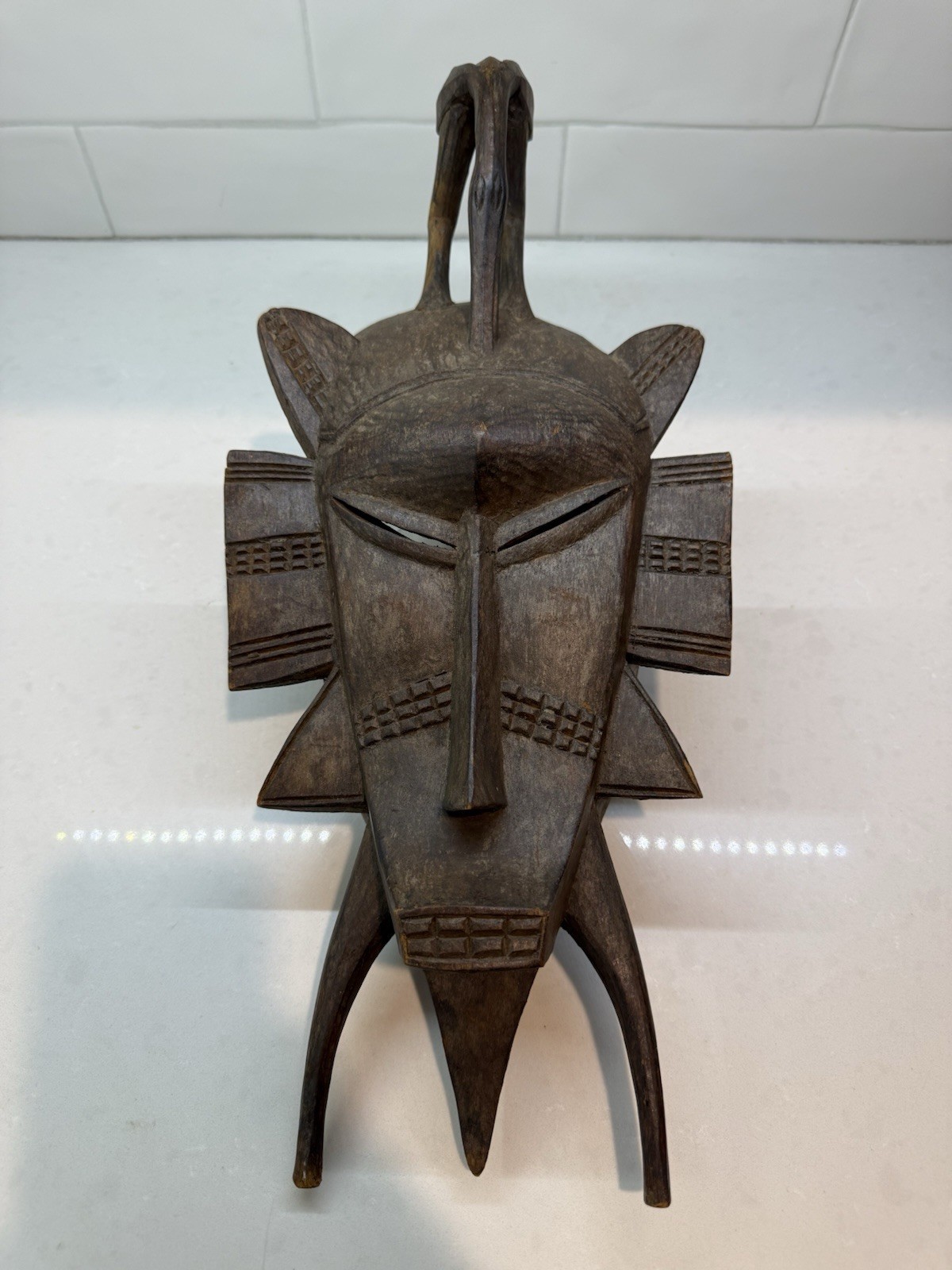 African Vintage Senufo Kpelie Ceremonial Tribal Wood Mask Ivory Coast African Vintage Senufo Kpelie Ceremonial Tribal Wood Mask Ivory Coast