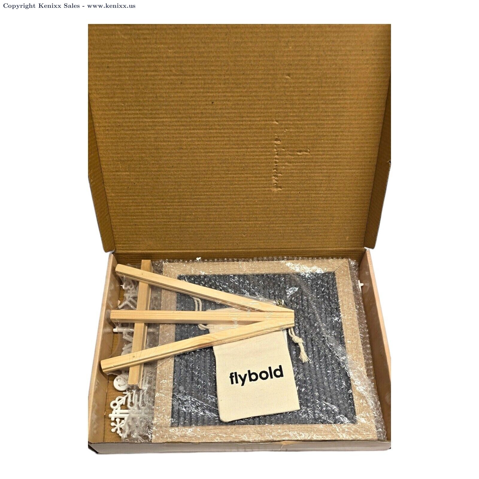 Flybold Felt Letter Board Announcement Adjustable Tripod Stand Grey 10x10 Inch