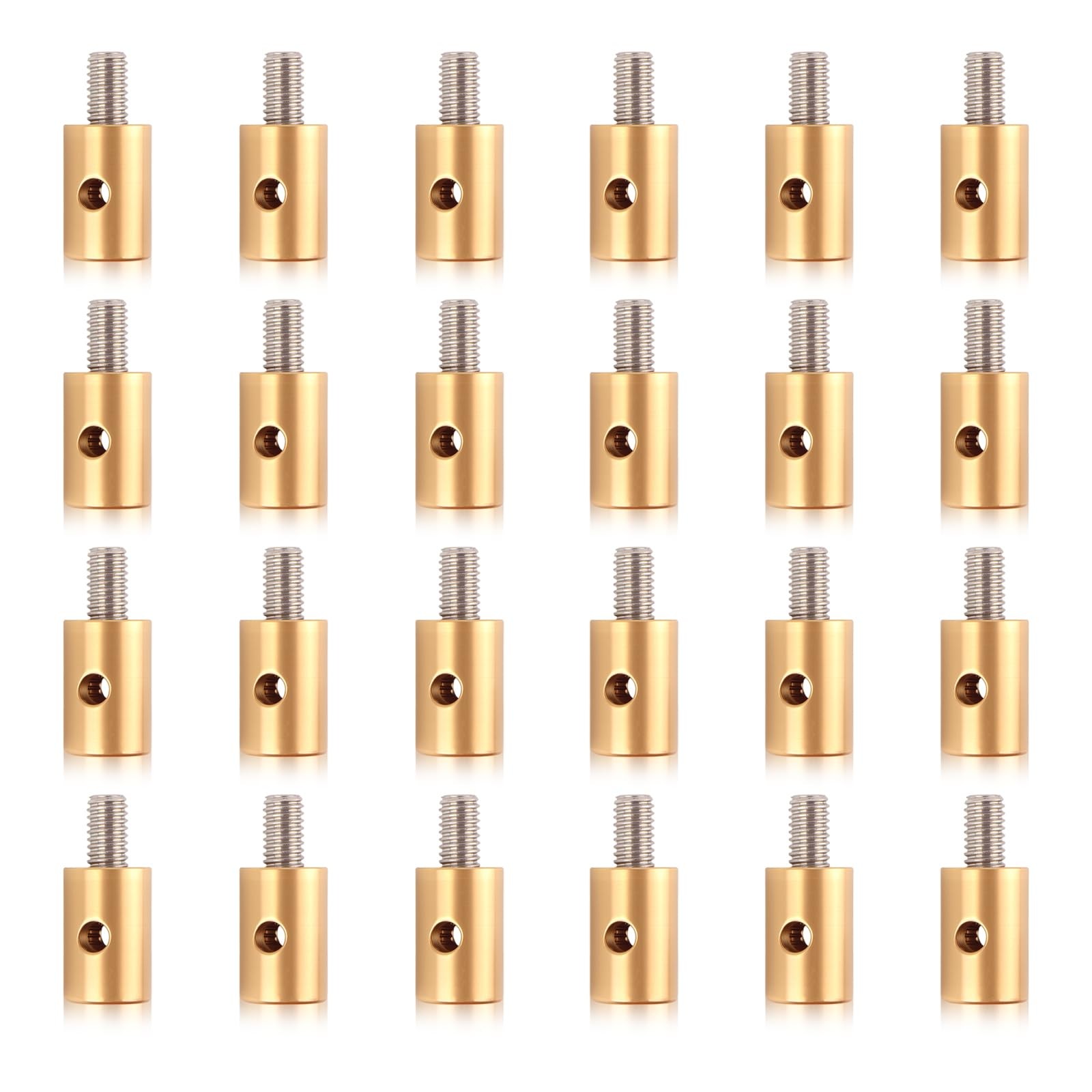 24PCS 6mm Throttle Cable Ends Kit Solderless,Brake & Throttle Cable Repair Kit