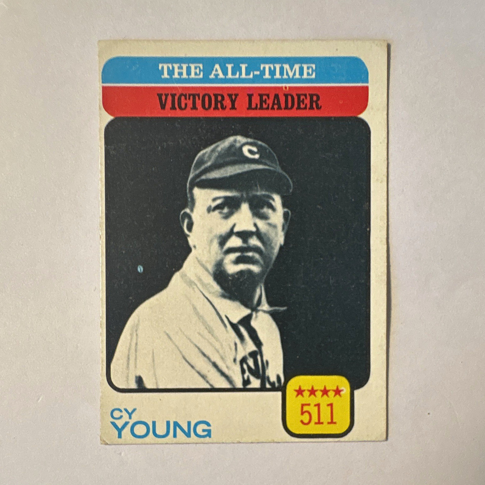 1973 Topps All-Time Leaders The All-Time Victory Leader Cy Young #477 Set Filler