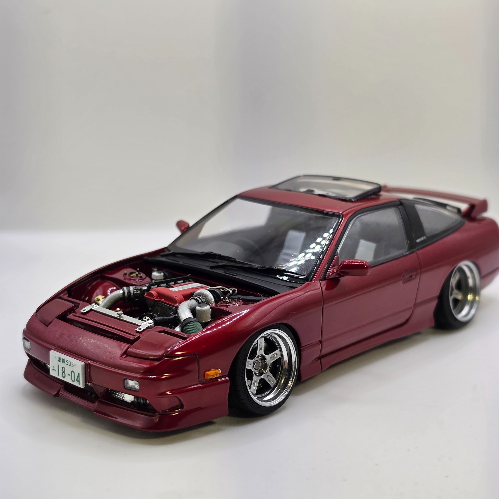 1/24 Nissan 180sx SR20DET Engine Bay Transkit