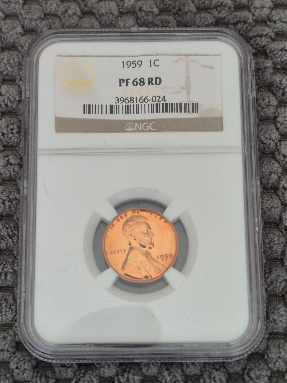 1959 Lincoln Cent 1C NGC PF68 RD 1959 Lincoln Cent 1C NGC PF68 RD