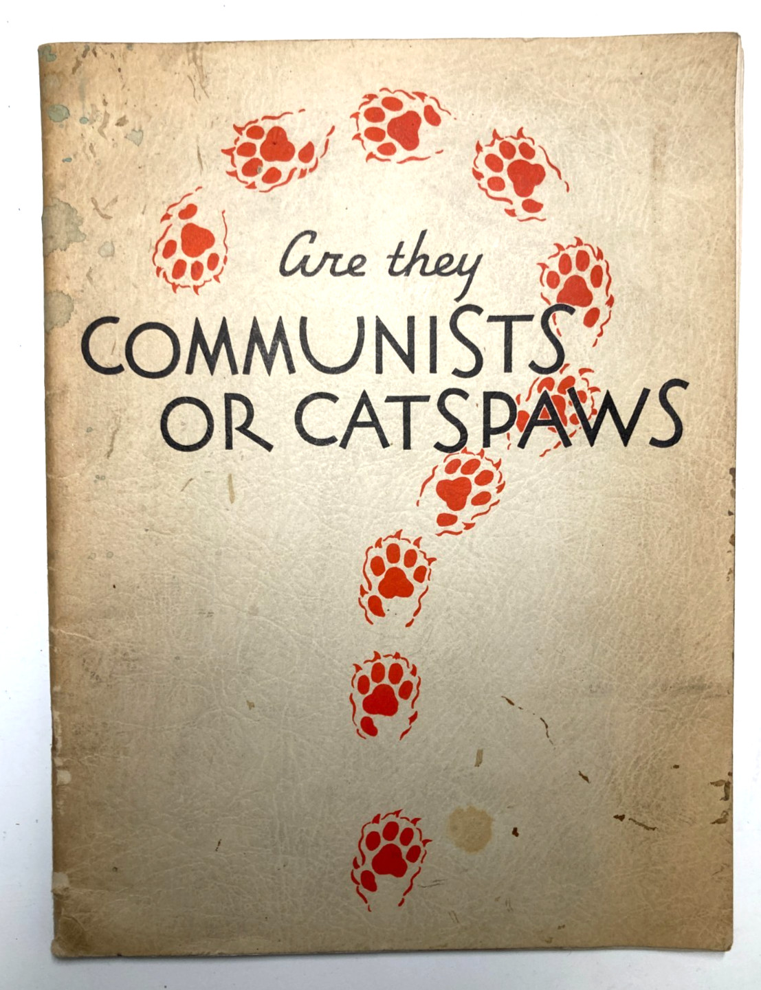 1938 COMMUNISTS OR CATSPAWS Ray Chase LANGSTON HUGHES Antisemitic Propaganda