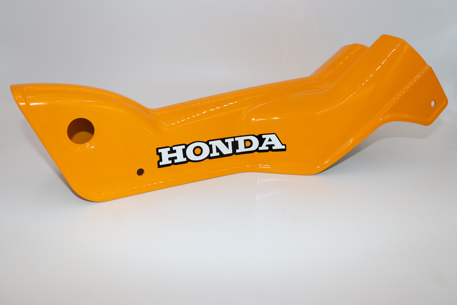 1978 Honda TRAIL90 DOWN TUBE COVER w/ Decal Installed BRIGHT YELLOW OEM Matched 1978 Honda TRAIL90 DOWN TUBE COVER w/ Decal Installed BRIGHT YELLOW OEM Matched