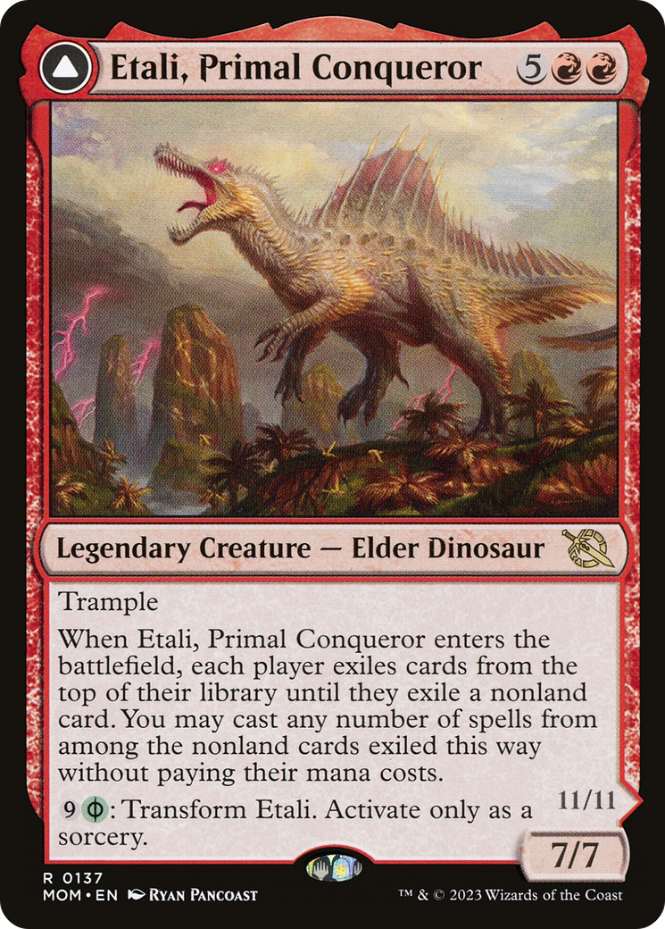 x1 Etali, Primal Conqueror // Etali, Primal Sickness MOM MTG 137 RARE M/NM 1x x1 Etali, Primal Conqueror // Etali, Primal Sickness MOM MTG 137 RARE M/NM 1x