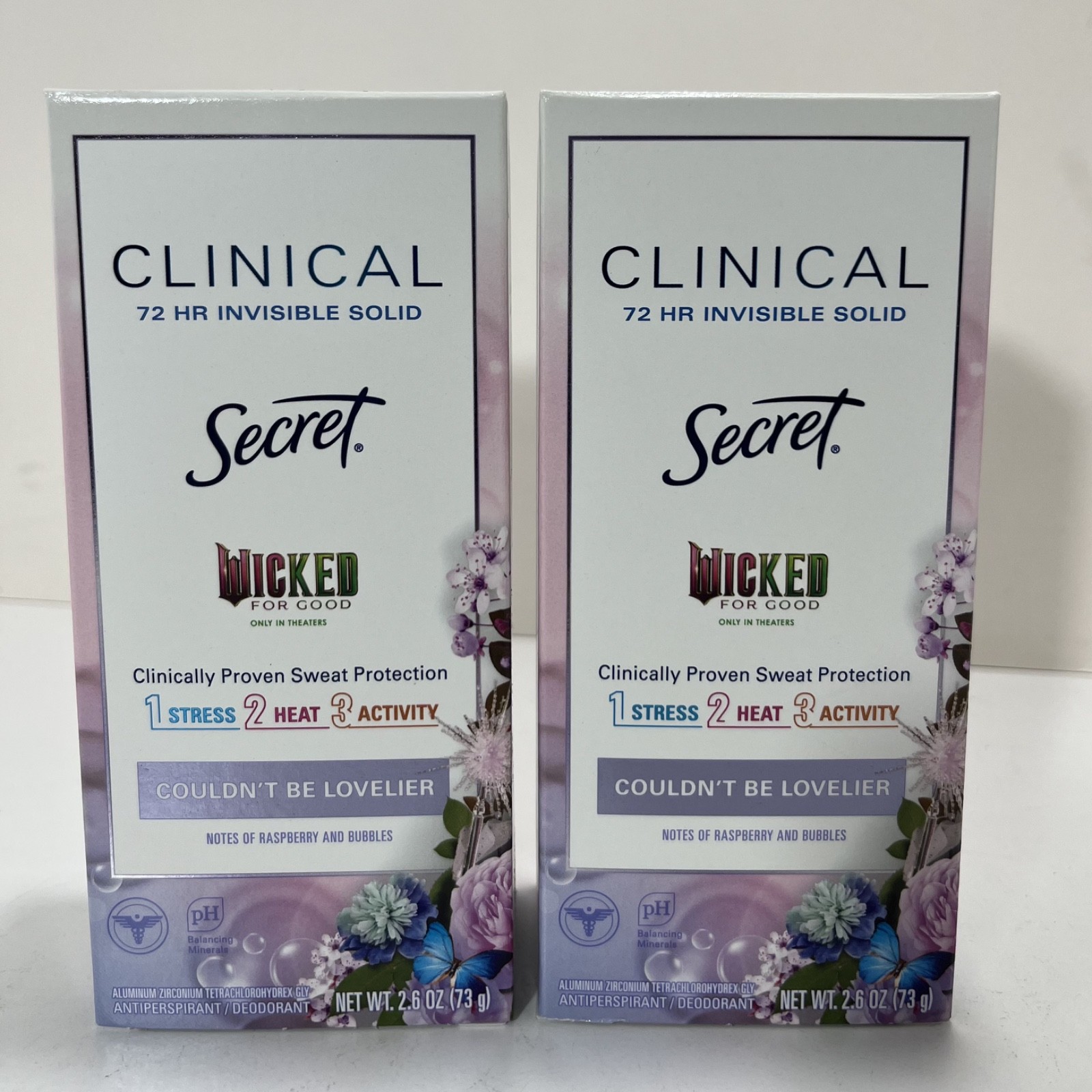2x SECRET Wicked Clinical Antiperspirant/Deo. COULDN'T BE LOVELIER 72 Hr - NEW 2x SECRET Wicked Clinical Antiperspirant/Deo. COULDN'T BE LOVELIER 72 Hr - NEW