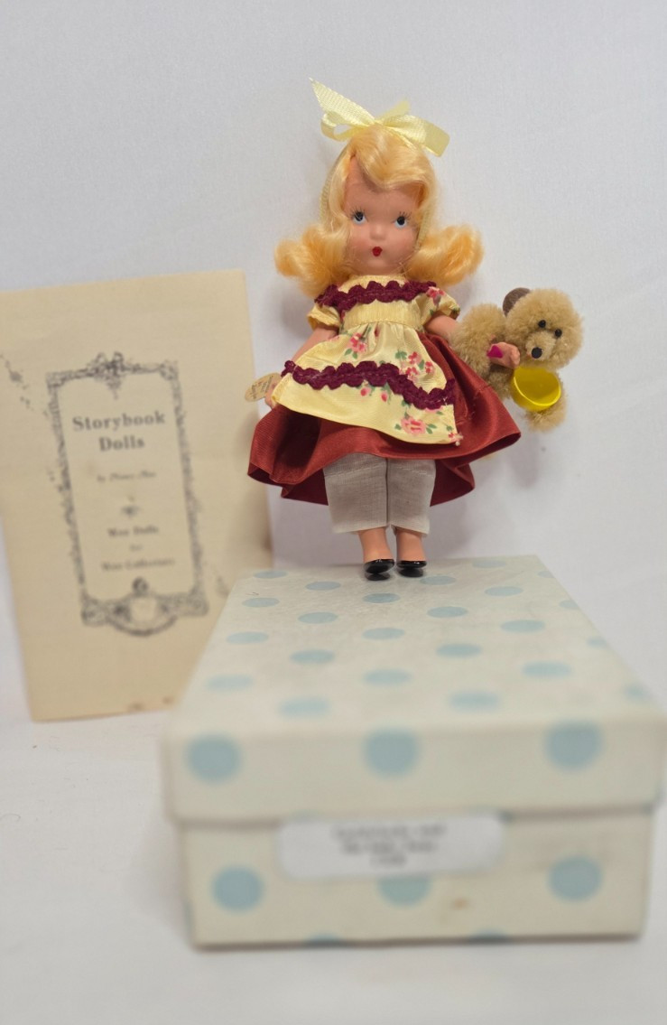 1940\'s Nancy Ann Storybook Doll #128 Goldilocks & Baby Bear Jointed Bisque VTG 1940\'s Nancy Ann Storybook Doll #128 Goldilocks & Baby Bear Jointed Bisque VTG