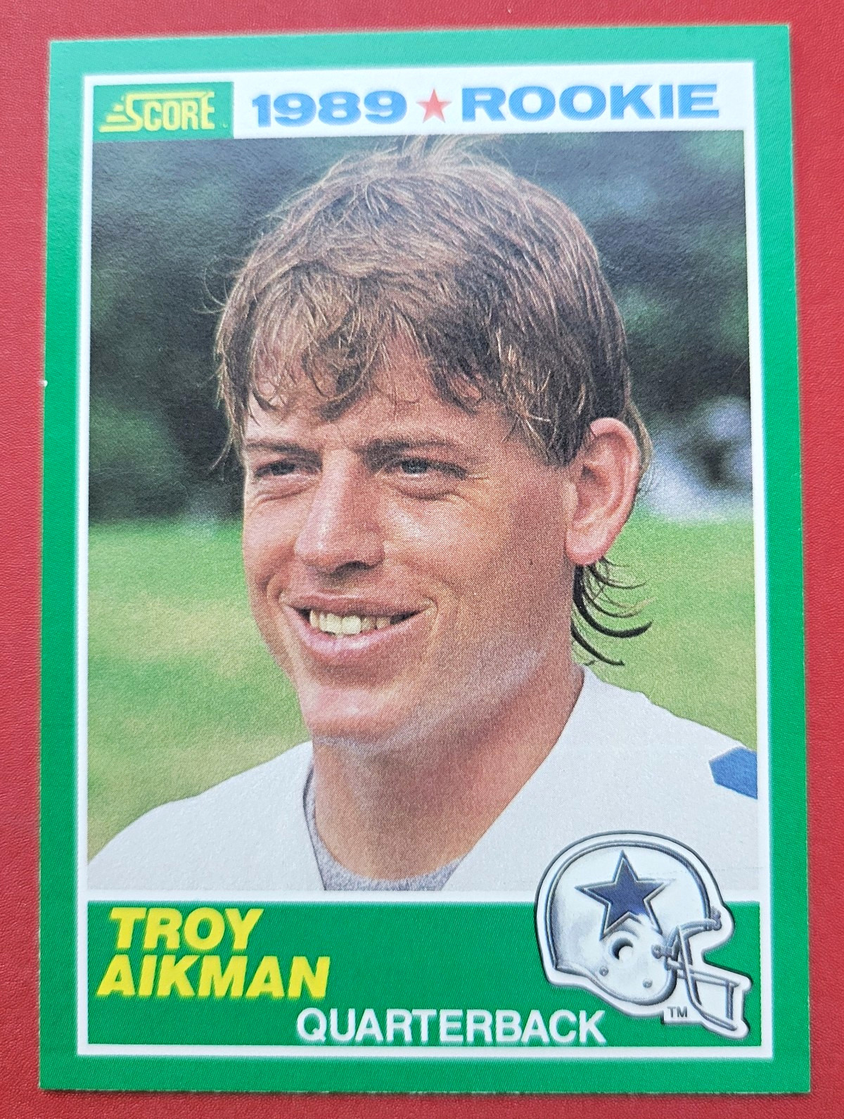 SCORE 1989 Score Troy Aikman Rookie RC #270 Dallas Cowboys Mint SCORE 1989 Score Troy Aikman Rookie RC #270 Dallas Cowboys Mint