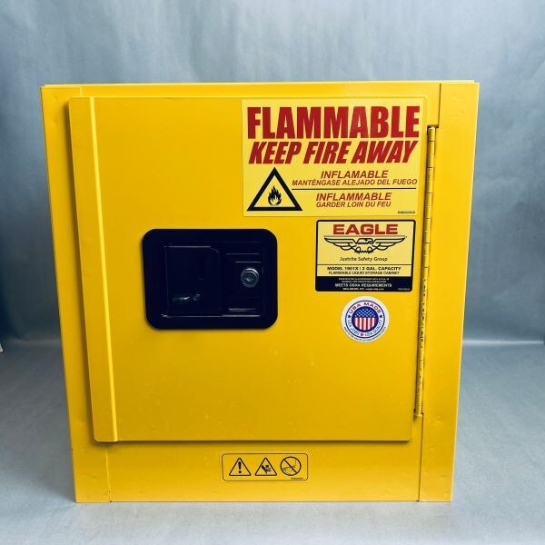 Eagle Bench Top Fire Cabinet 2 Gallon with Key Eagle Bench Top Fire Cabinet 2 Gallon with Key