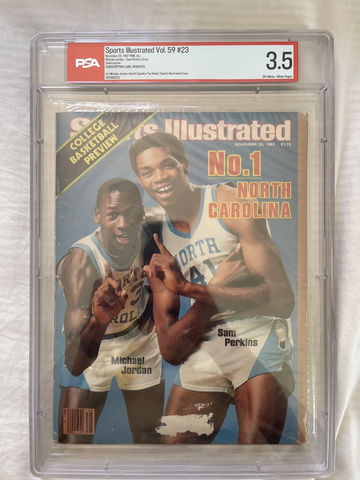 Michael Jordan Sports Illustrated Nov 28, 1983 1st Cover RARE GRAIL PSA 3.5 Michael Jordan Sports Illustrated Nov 28, 1983 1st Cover RARE GRAIL PSA 3.5