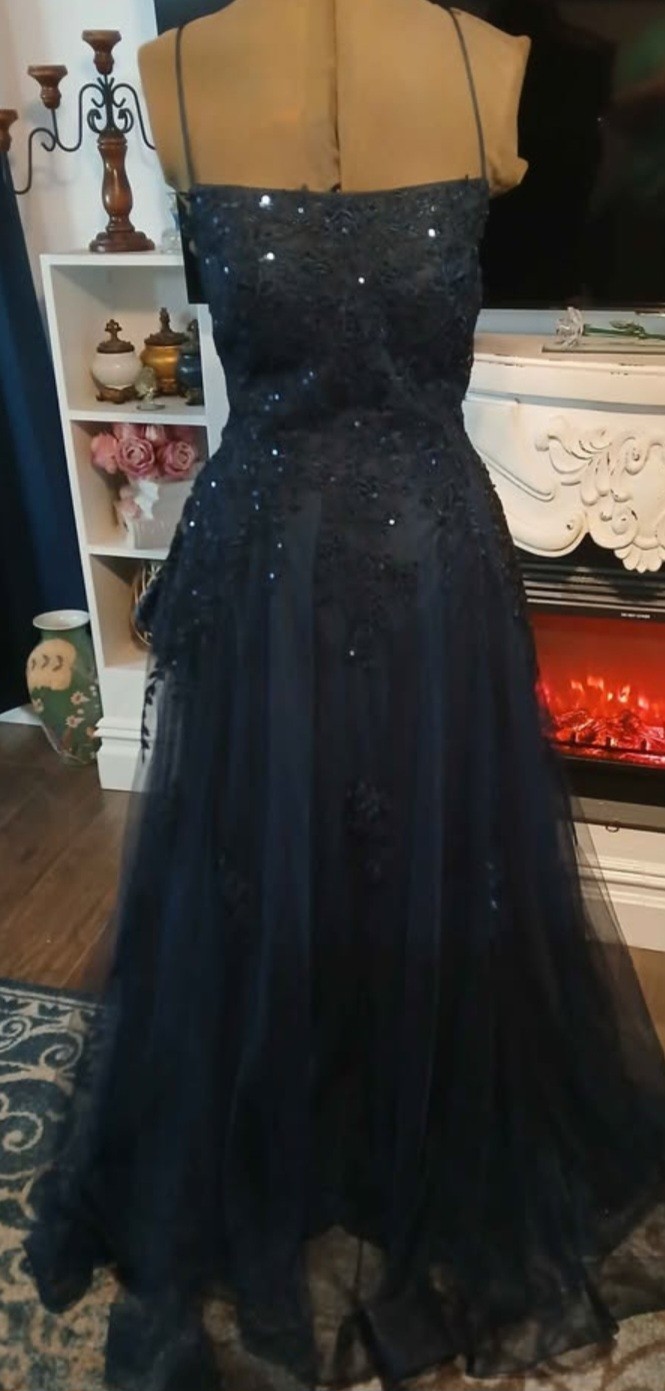 Simply Stunning, Womens, Size 16, Sleeveless, Navy Blue, w/Beaded Embroidery,... Simply Stunning, Womens, Size 16, Sleeveless, Navy Blue, w/Beaded Embroidery,...