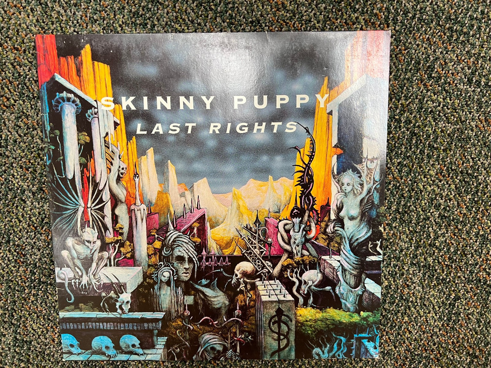 Skinny Puppy Last Rights Germany 1992 Vinyl - Warped / Damaged