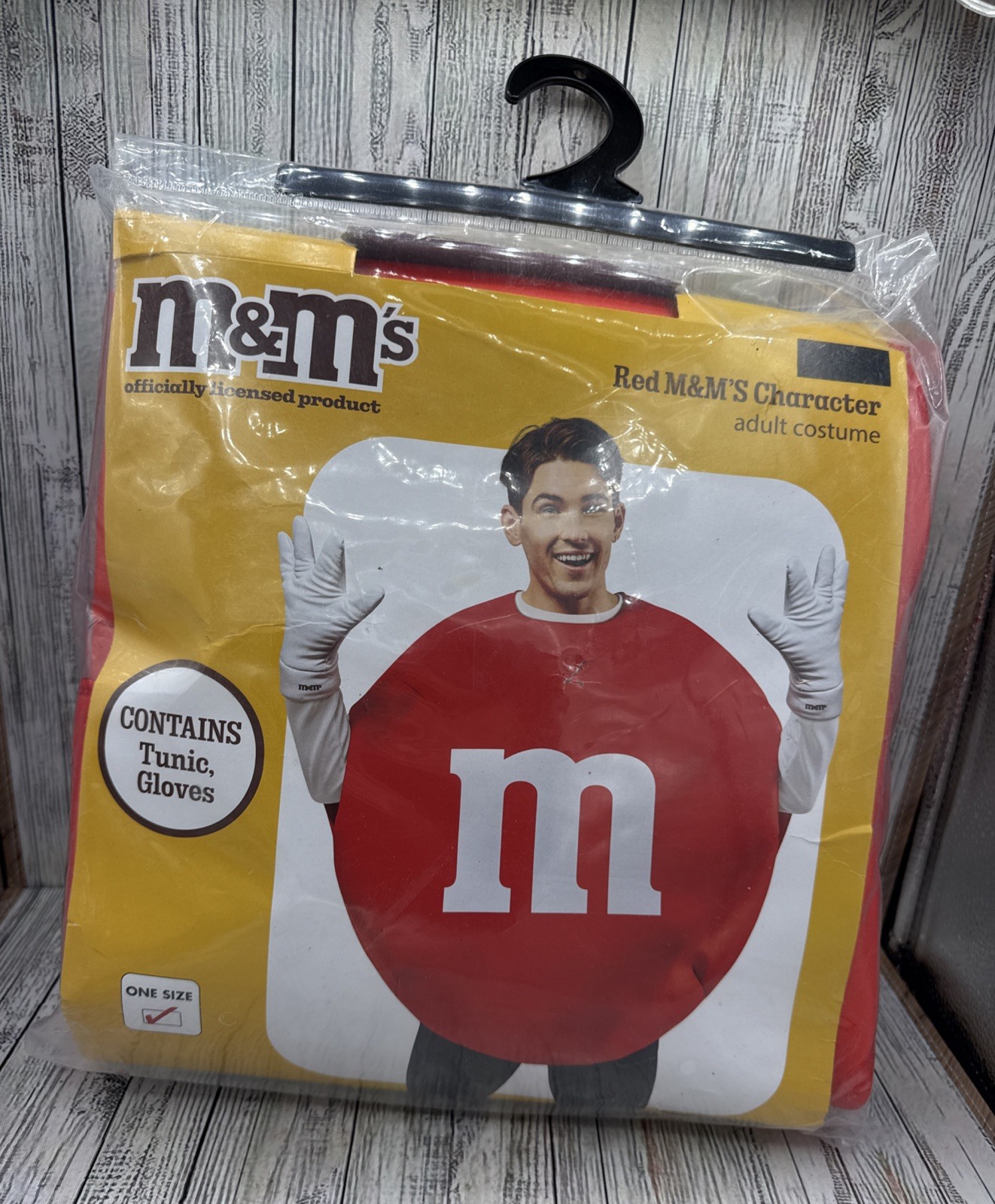 NEW Rubies Adult Mars M&M'S Round Candy Costume Apparel Set One Size RED M&M NEW Rubies Adult Mars M&M'S Round Candy Costume Apparel Set One Size RED M&M