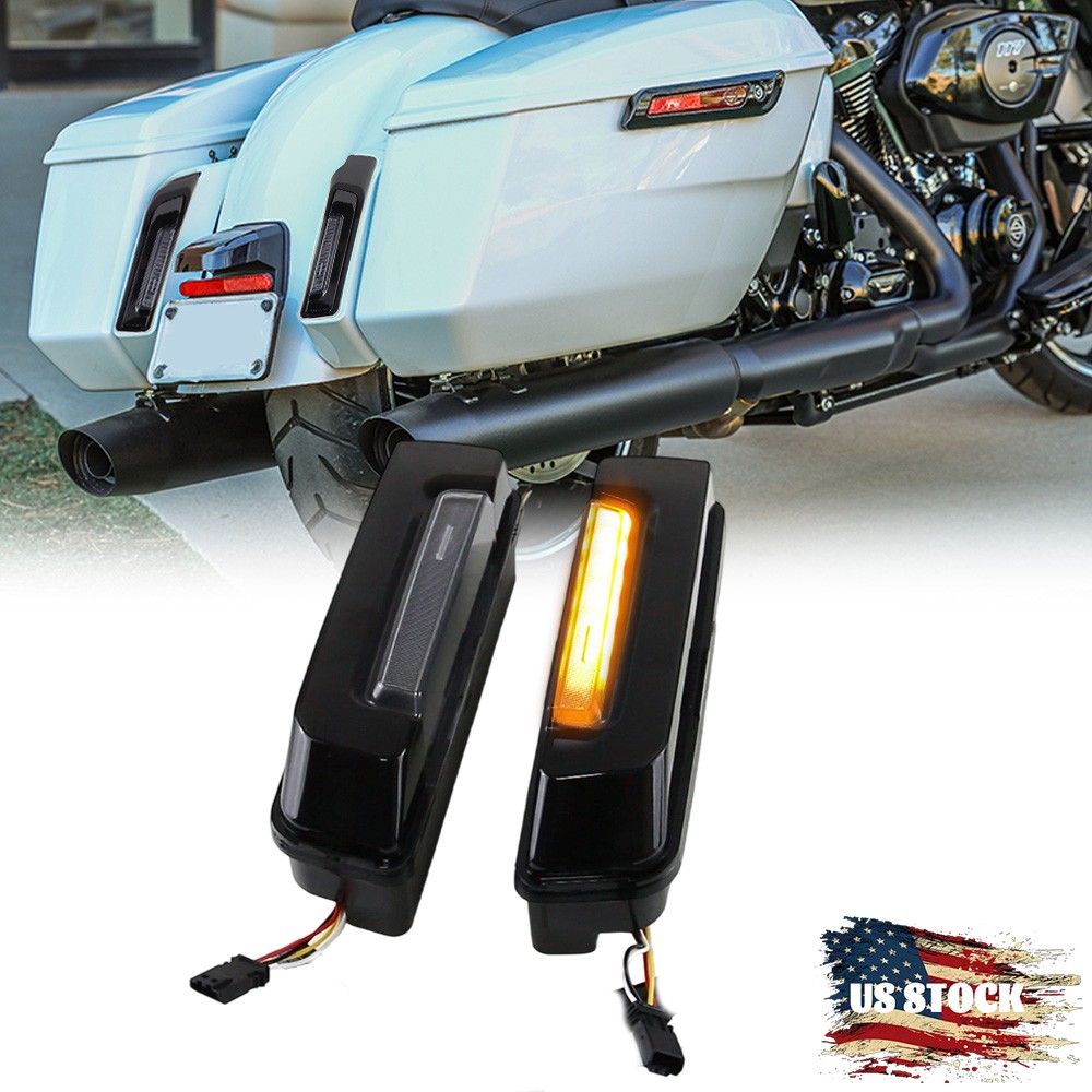 For Harley Street Glide 2024 Road Glide 2024 LED Fender Tail Lights Turn Smoke For Harley Street Glide 2024 Road Glide 2024 LED Fender Tail Lights Turn Smoke