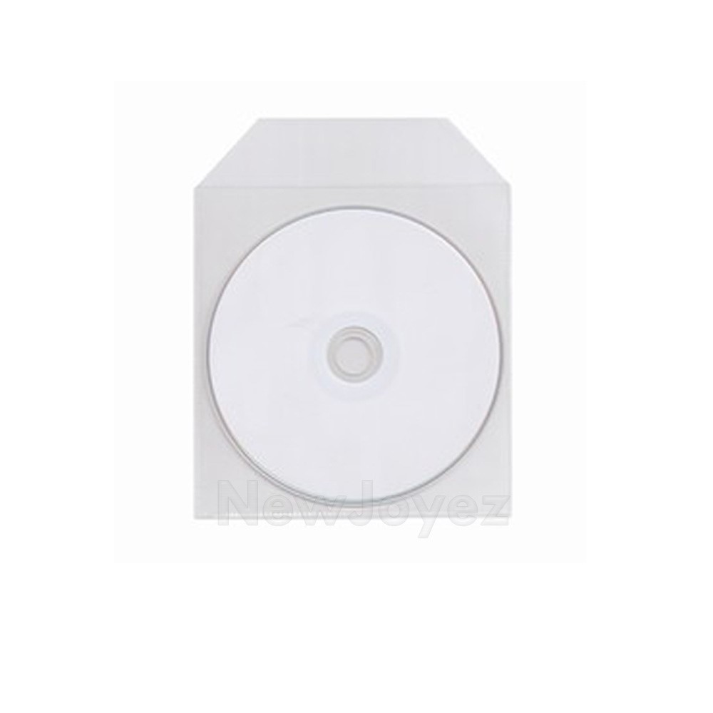 1000 CPP Clear Plastic Sleeve Bag Envelope with Flap CD DVD Disc 60µ Wholesale