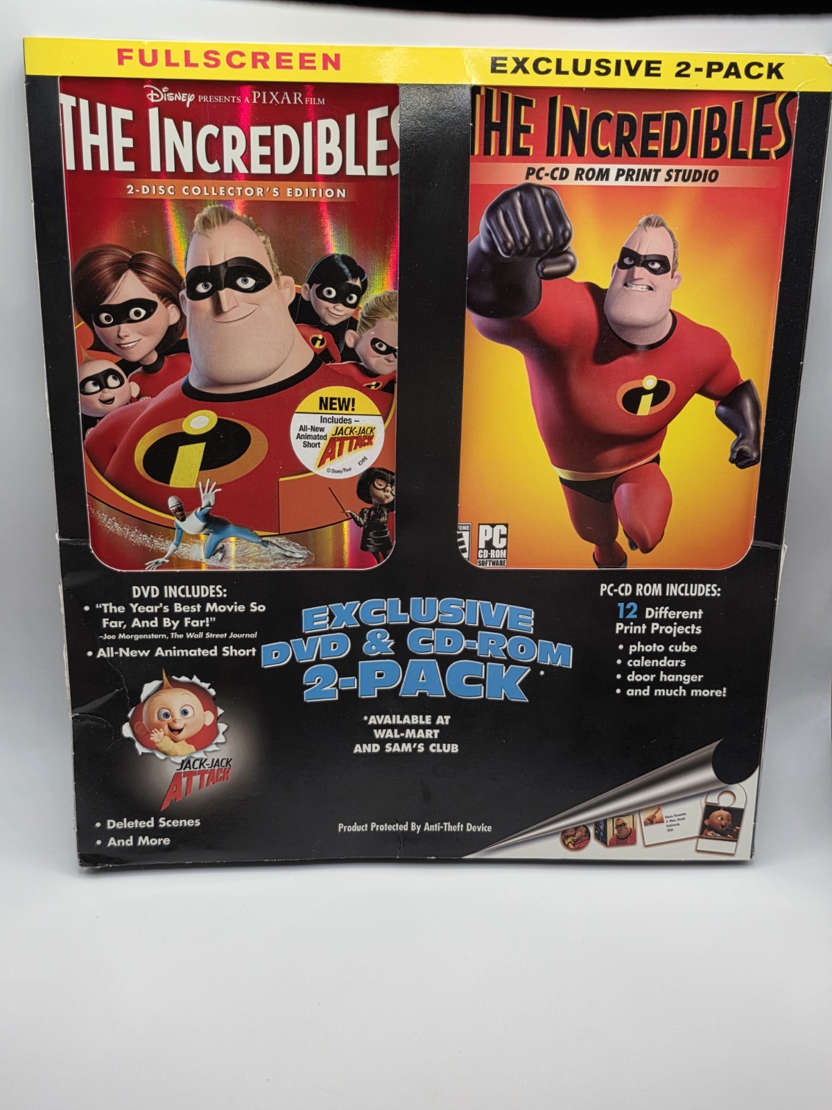 RARE Disney Pixar The Incredibles Walmart Sam's Club Exclusive Print Studio Set