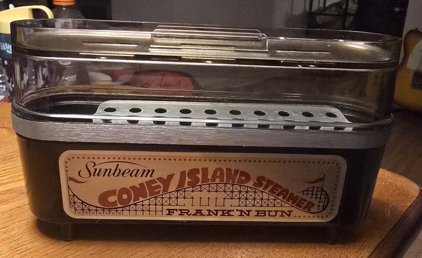 Vintage Sunbeam Coney IslaFrank 'N Bun Hot Dog Steamer Tested Works Vintage Sunbeam Coney IslaFrank 'N Bun Hot Dog Steamer Tested Works