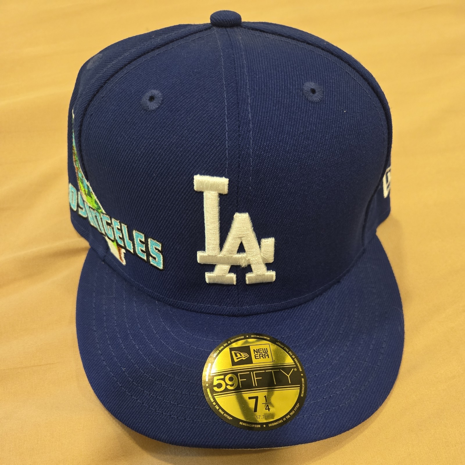 Men\'s Los Angeles Dodgers New Era Royal Stateview 59FIFTY Fitted Hat Size 7 1/4 Men\'s Los Angeles Dodgers New Era Royal Stateview 59FIFTY Fitted Hat Size 7 1/4