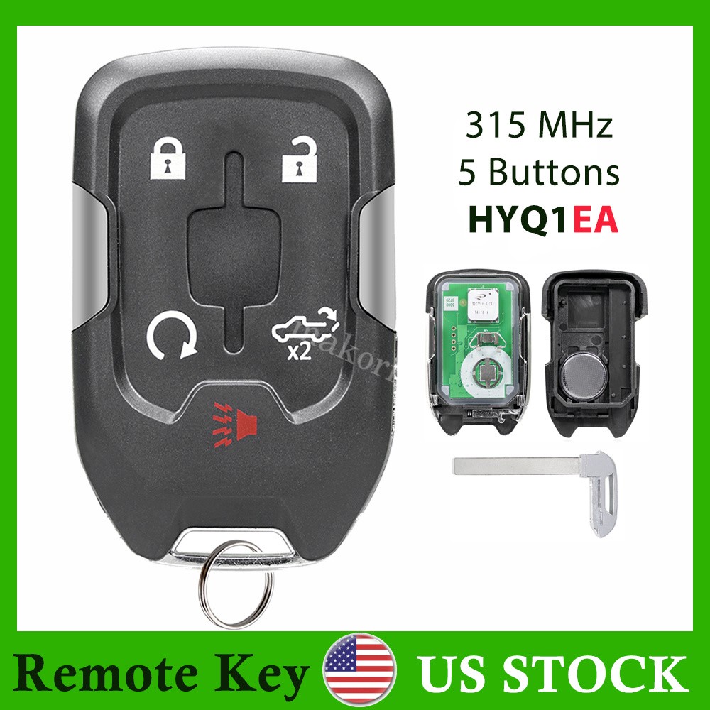 For 2019 2020 2021 Chevrolet Silverado 1500 2500 3500 Remote Key Fob HYQ1EA 5B