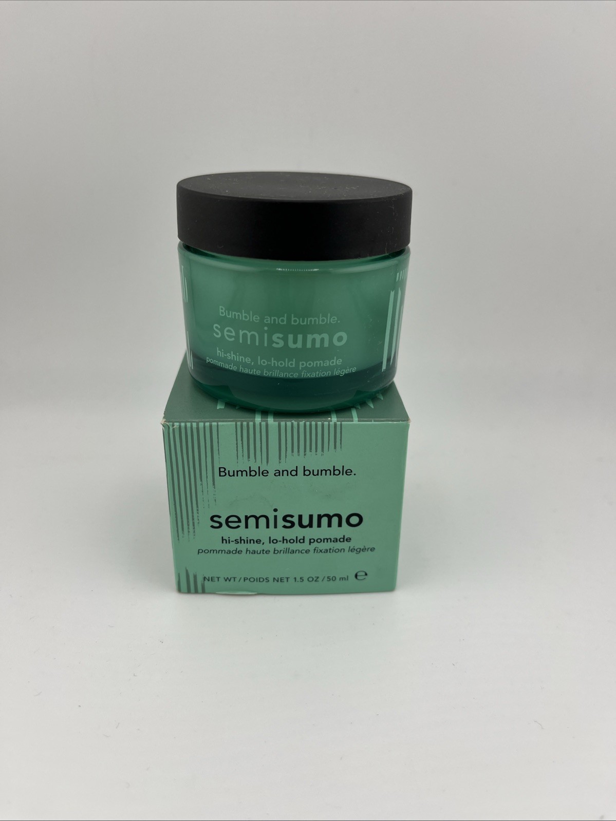 Bumble and Bumble Semisumo Hi-Shine Lo-Hold Hair Styling Pomade 1.5oz New In Box Bumble and Bumble Semisumo Hi-Shine Lo-Hold Hair Styling Pomade 1.5oz New In Box