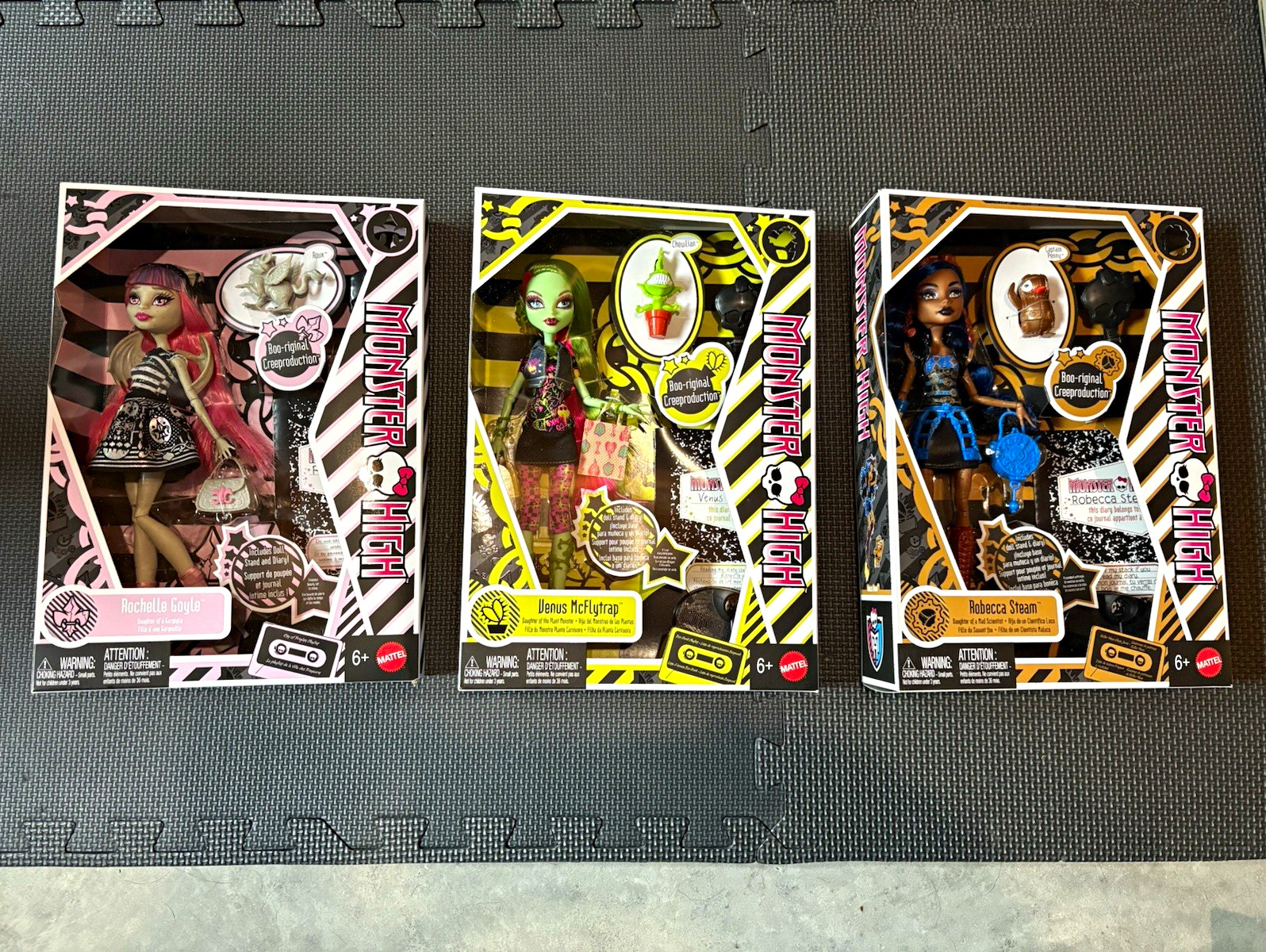 Mattel Monster High Boo-riginal Creeproduction 3 Doll Lot Rochelle Venus Robecca Mattel Monster High Boo-riginal Creeproduction 3 Doll Lot Rochelle Venus Robecca
