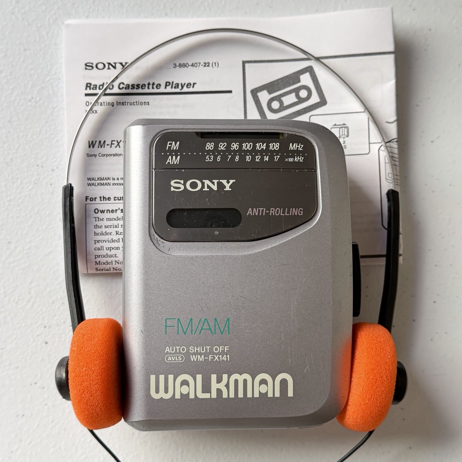 🔥 SONY Walkman WM-FX141 Radio  Cassette Player -New Belt - Reconditioned