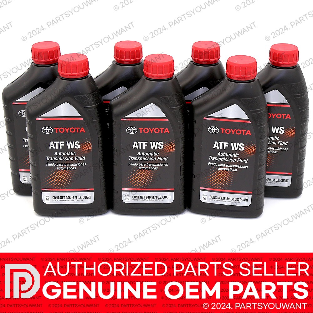 7 x GENUINE Toyota OEM 00289-ATFWS 00289ATFWS Automatic Transmission Fluid Oil