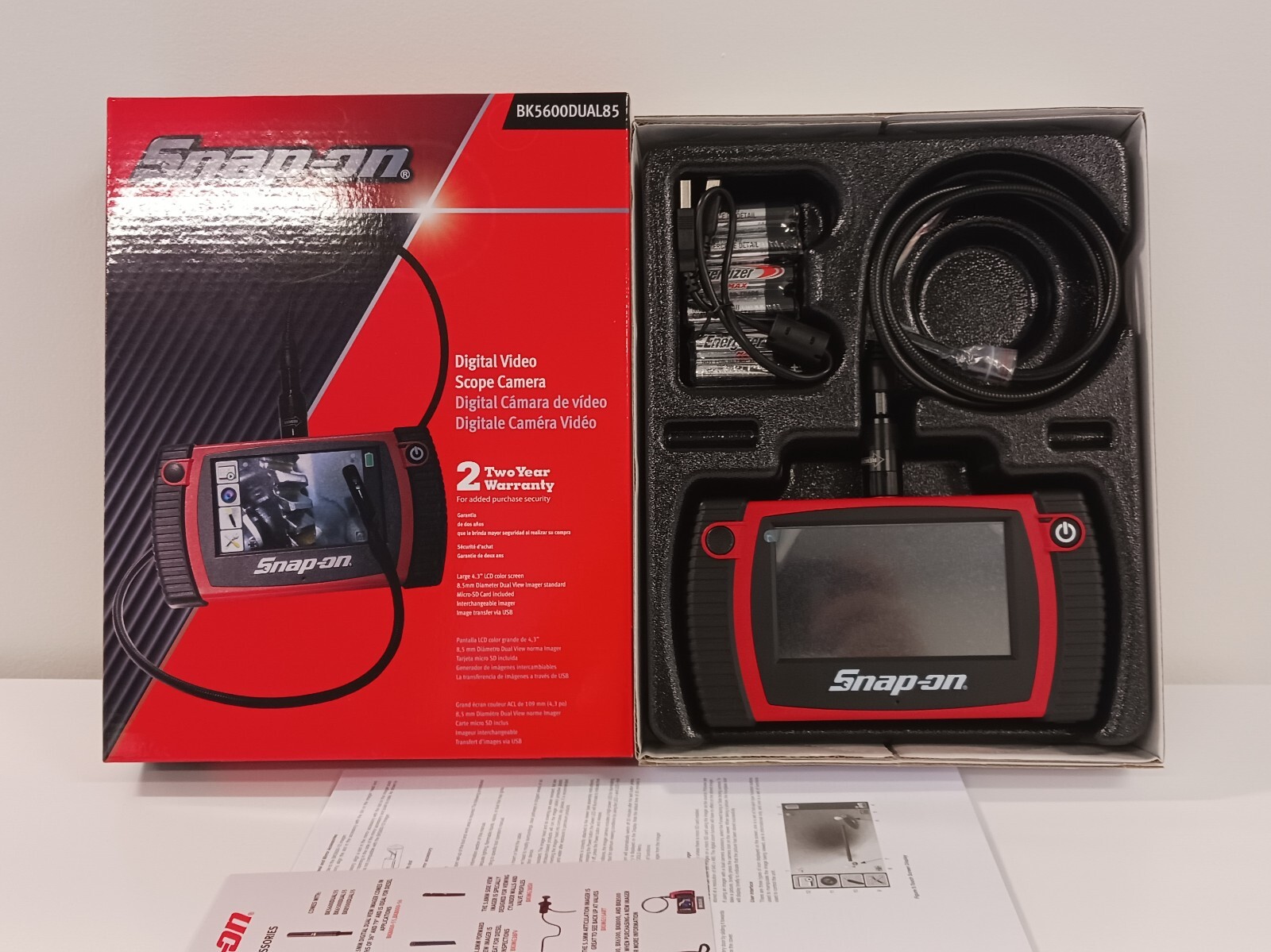 Snap-on BK5600DUAL85 Digital Borescope (Video Scope) Snap-on BK5600DUAL85 Digital Borescope (Video Scope)