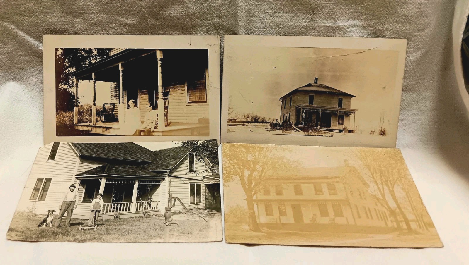 RPPC Homes 4 Real Photo Post Cards 1907-1915; Good RPPC Homes 4 Real Photo Post Cards 1907-1915; Good