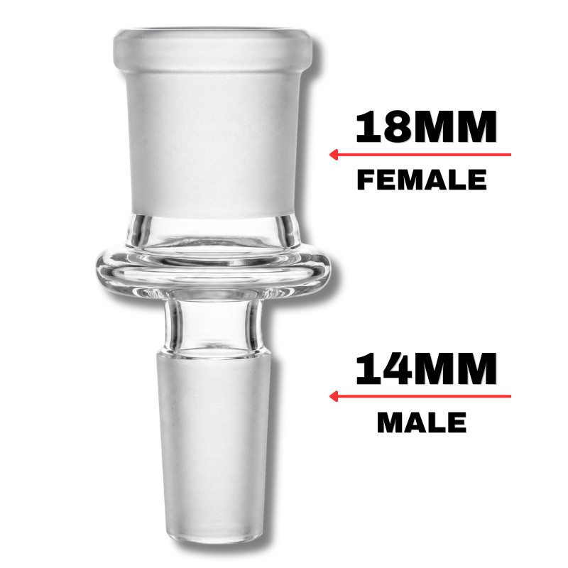 Glass Joint Adapter 18mm to 14mm 14mm to 10mm 10mm to 14mm Water Pipe Glass Joint Adapter 18mm to 14mm 14mm to 10mm 10mm to 14mm Water Pipe
