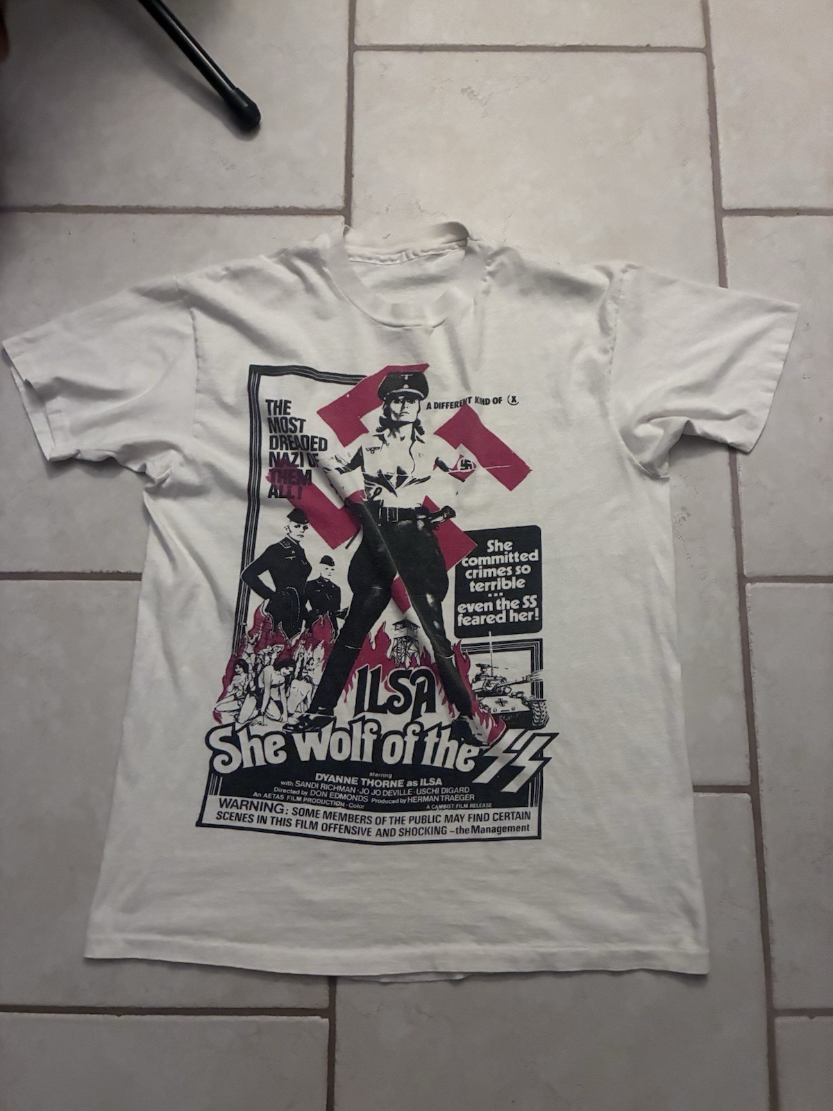 Vintage 1980s 90s ILSA She Wolf Of The USS Cult Horror Movie T Shirt
