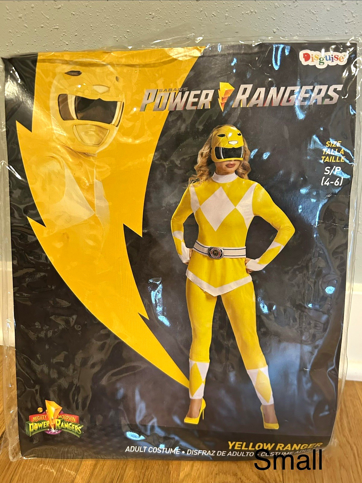 Disguise Power Rangers Yellow Ranger Adult Costume Complete Outfit Size S Disguise Power Rangers Yellow Ranger Adult Costume Complete Outfit Size S
