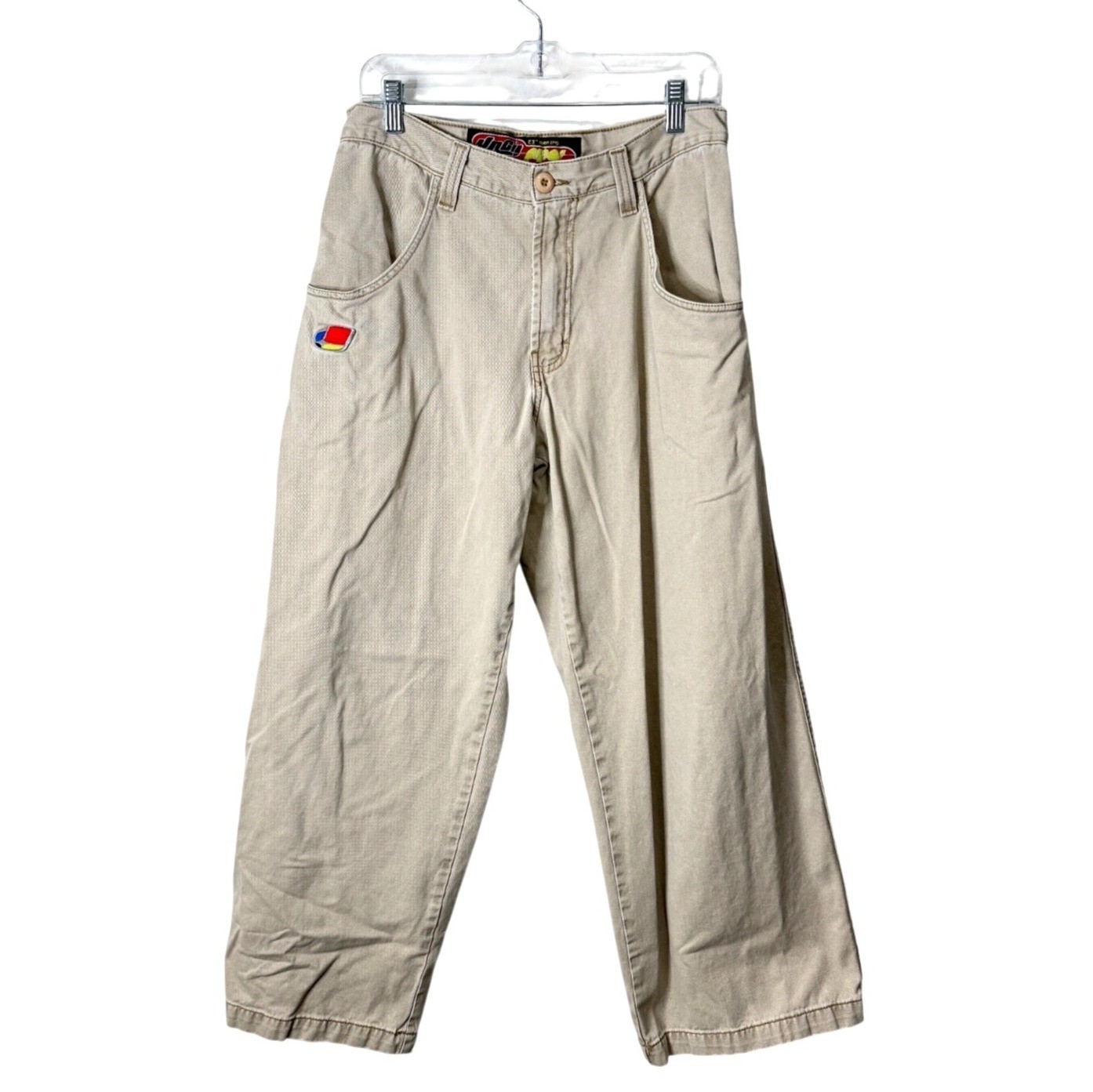Vtg JNCO Pipes 179 Mens 31x30 Baggy Pants 23-inch-Leg Khaki 90s J179T Wide-Leg Vtg JNCO Pipes 179 Mens 31x30 Baggy Pants 23-inch-Leg Khaki 90s J179T Wide-Leg