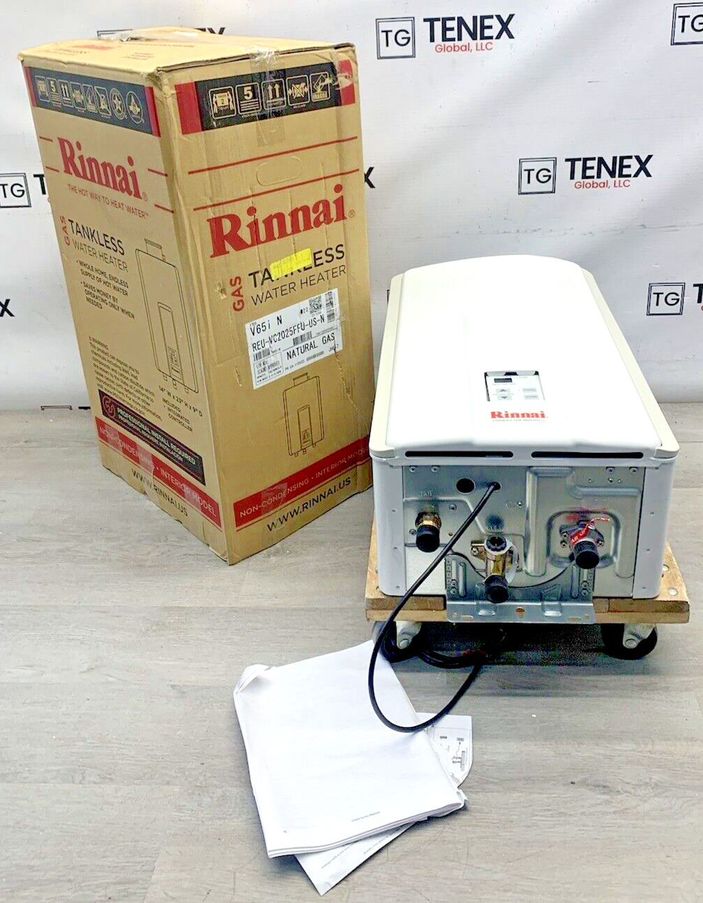 Rinnai V65iN Indoor Tankless Water Heater 150K BTU Natural Gas (S-26 #5769)