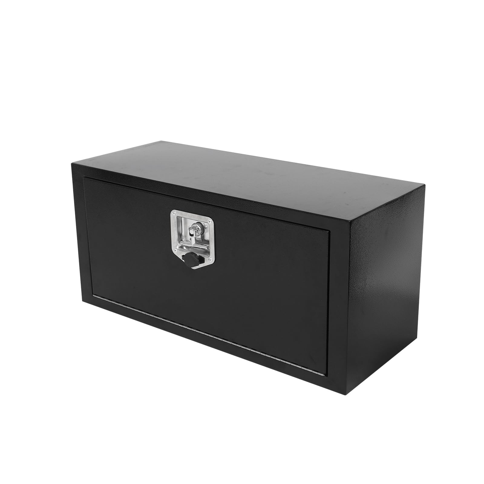 30x12x14 Black Steel Underbody Truck Box Lockable Waterproof Pickup RV Trailer