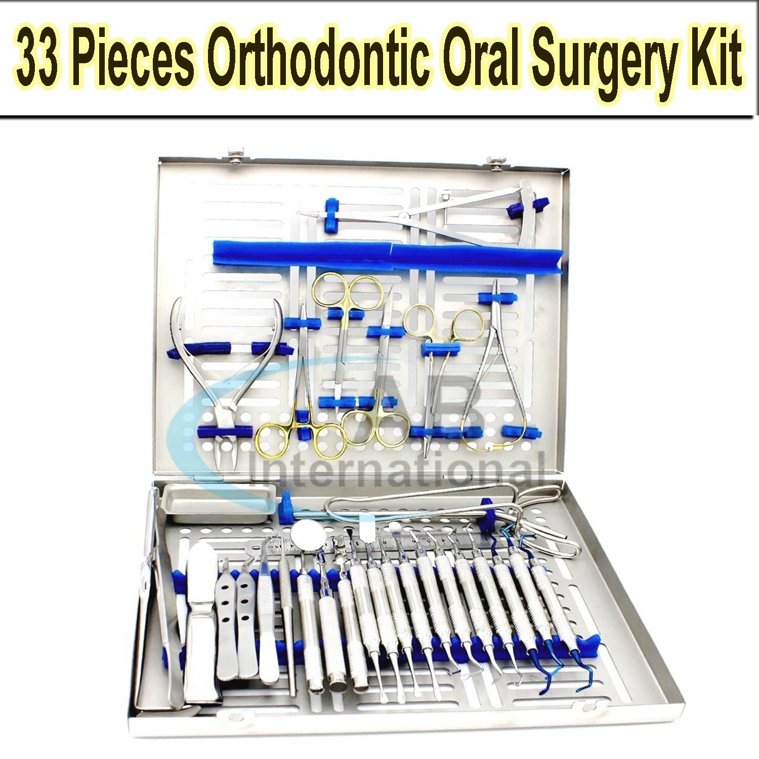 Periodontal Instruments Kit Dental Implants Surgical Orthodontics 33 Pcs New