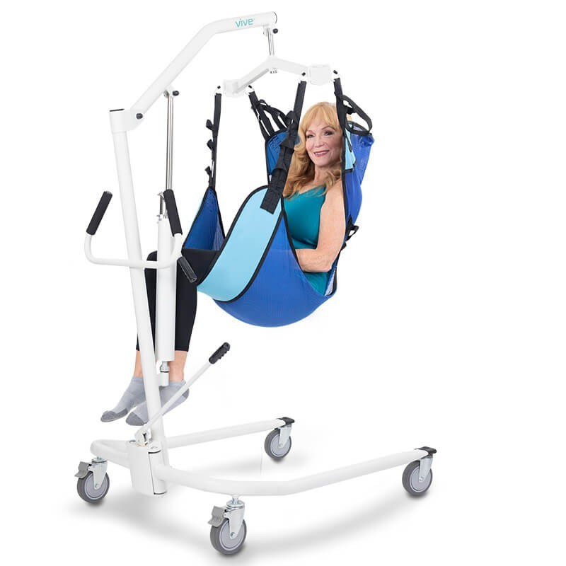 Hydraulic Patient Lift With Free Sling – 400 LB Capacity