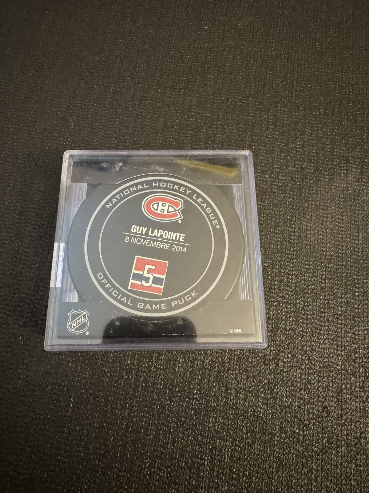 Guy Lapointe Jersey Retirement Puck Official NHL Game Puck 11/8/14 Montreal Guy Lapointe Jersey Retirement Puck Official NHL Game Puck 11/8/14 Montreal