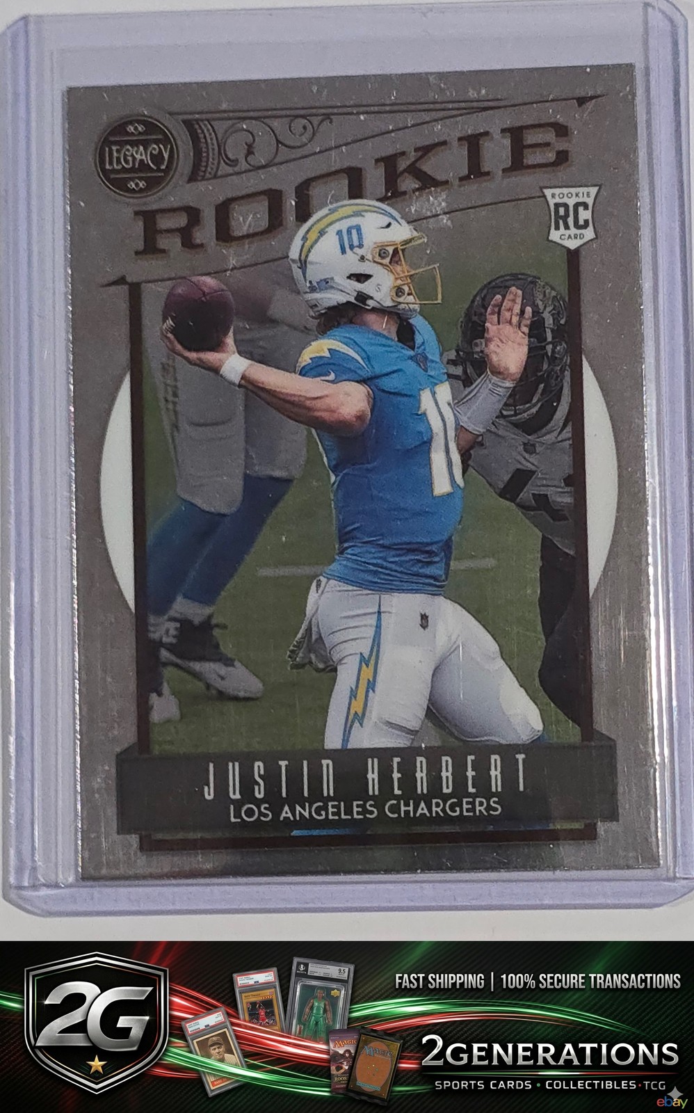 2020 Panini Chronicles #203 Justin Herbert Legacy Update Rookies Silver